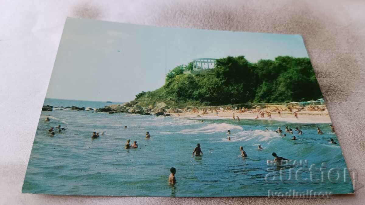 Пощенска картичка Дружба Плажът при сладкарница Албатрос