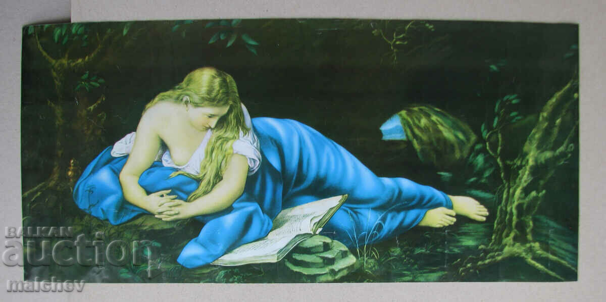 Picture reproduction The Repentant Magdalene 33/71 cm, excellent
