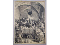 Reproduction of the engraving The Last Supper 30/41 cm, excellent