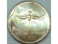 500 Lira 1978 Vatican Sede Vacante UNC Gold Patina