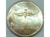 500 Lira 1978 Vatican Sede Vacante UNC Gold Patina