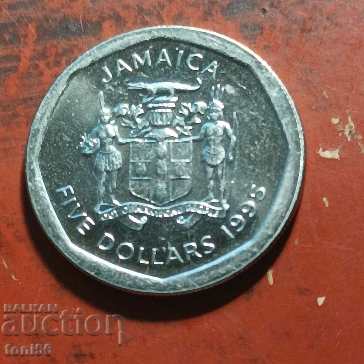 Jamaica $5 1995 UNC