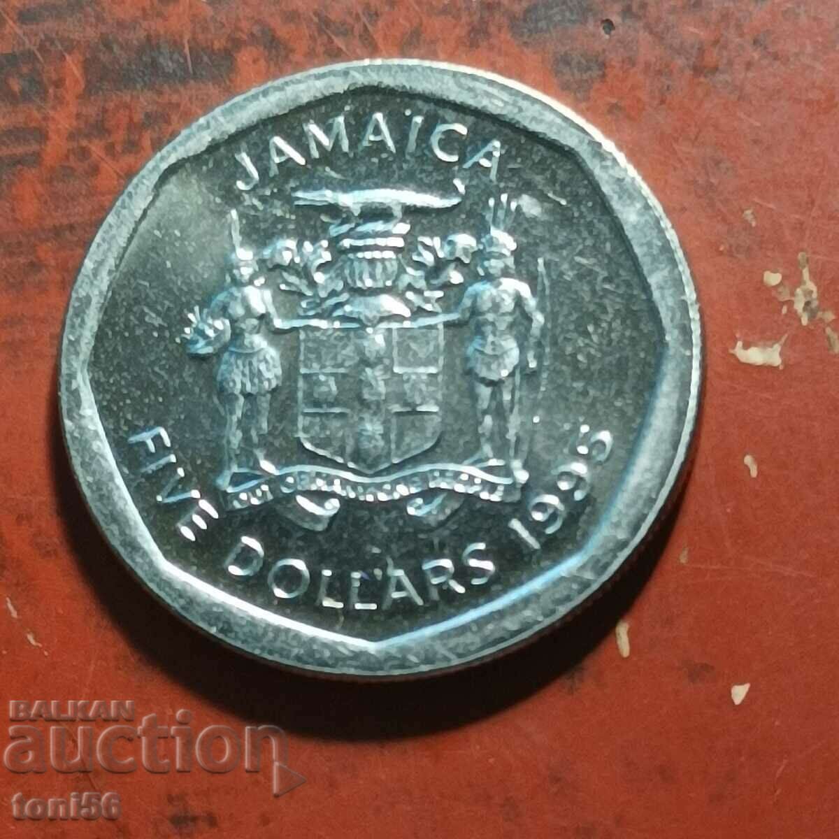 Jamaica $5 1995 UNC