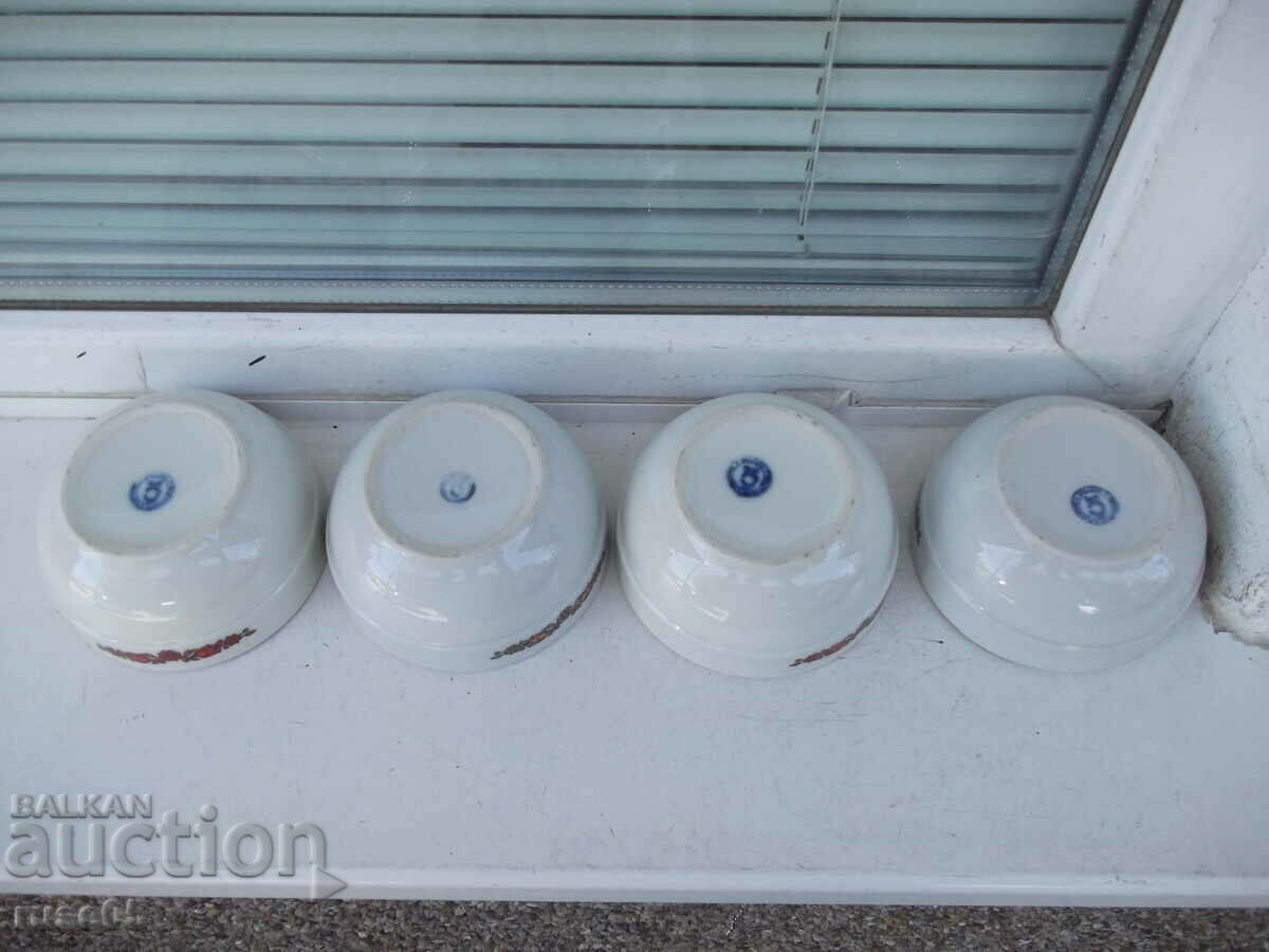Lot of 4 pcs. porcelain bowls from soca - 7 Lot of 4 pcs. porcelain bowls from soca - 7
