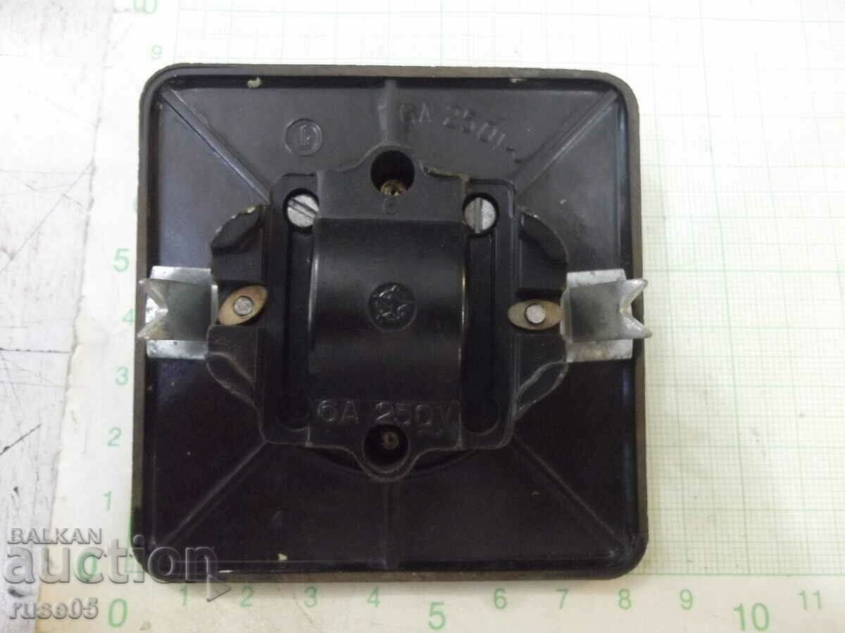 Auction Light switch black from early social working Auction Light switch black from early social working