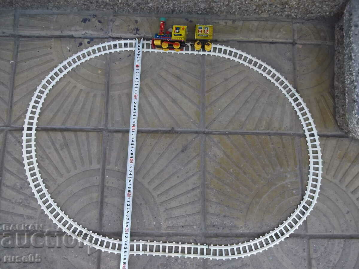 Locomotive with winding, wagon metal and rails working Soviet with price 50.00 BGN | € 25.56 Locomotive with winding, wagon metal and rails working Soviet with price 50.00 BGN | € 25.56