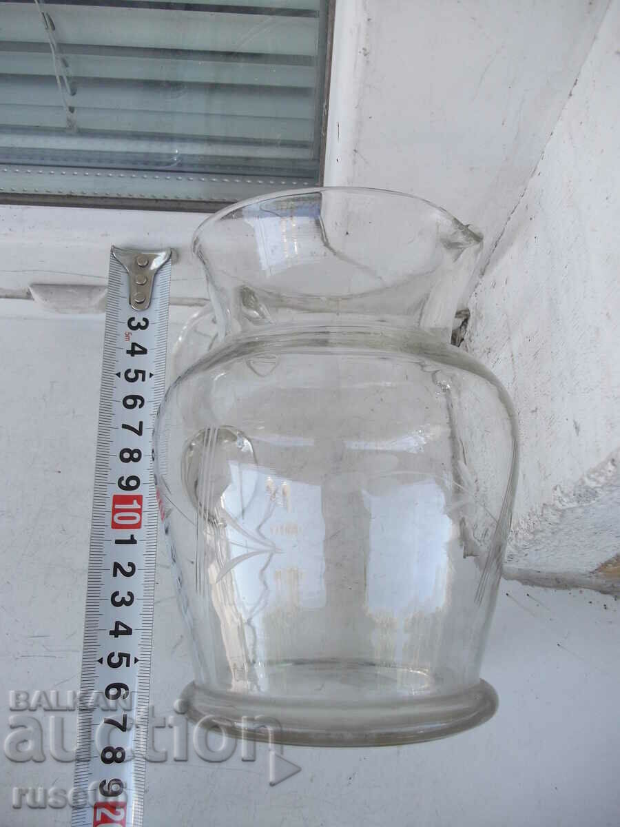 Jug 1 liter glass from Soca - 5 Jug 1 liter glass from Soca - 5