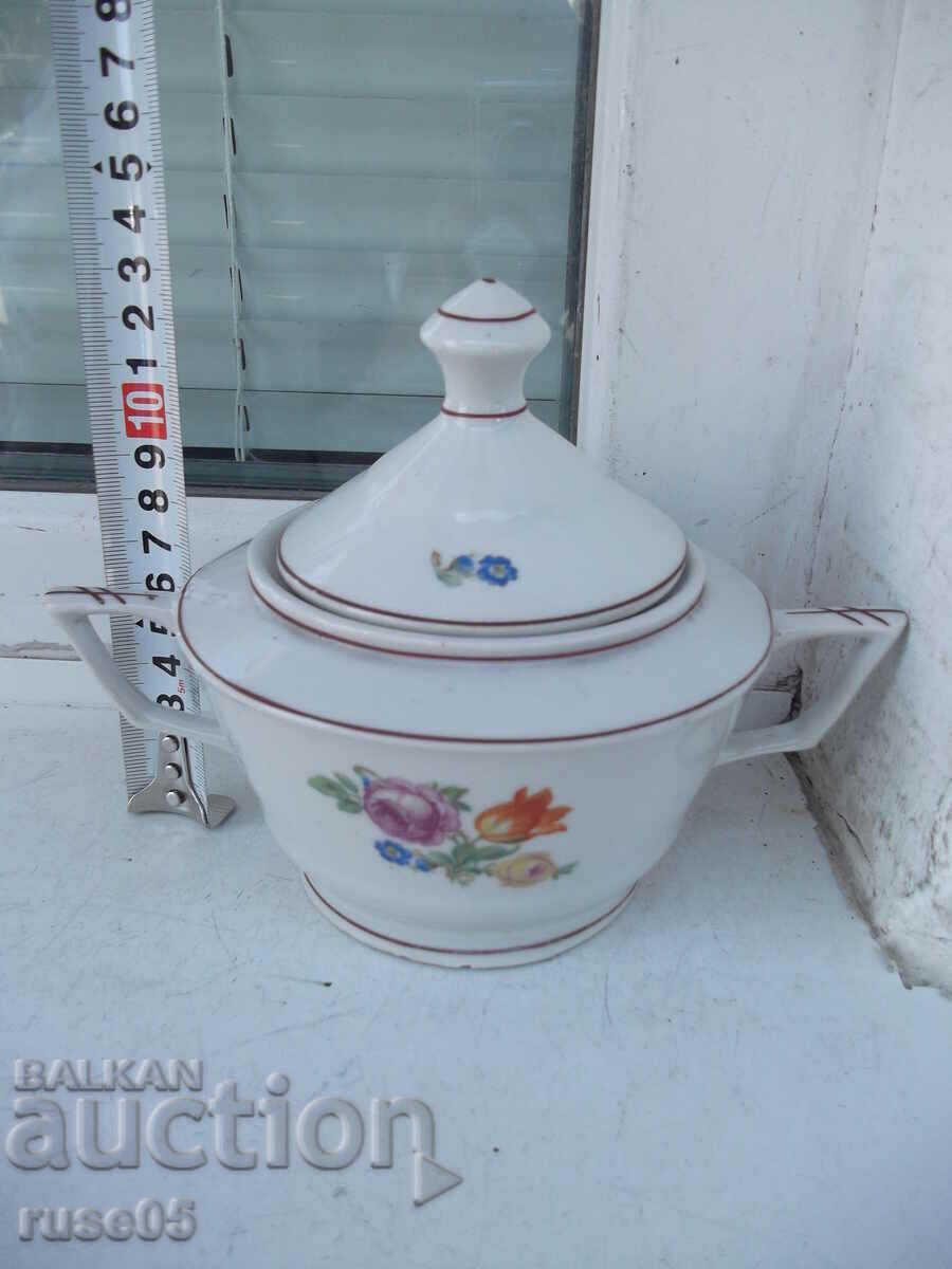 Auction  Porcelain sugar bowl from Soca