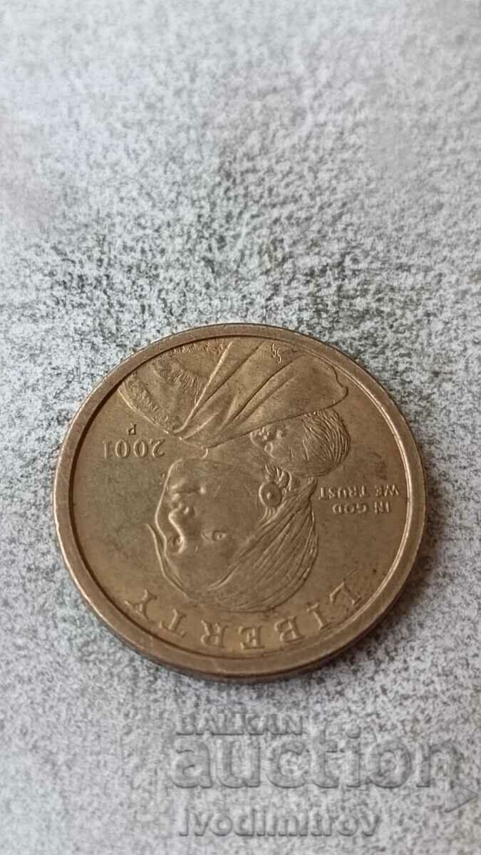 US $1 2001 P Sacagawea Dollar with price 3.45 BGN | € 1.76 US $1 2001 P Sacagawea Dollar with price 3.45 BGN | € 1.76