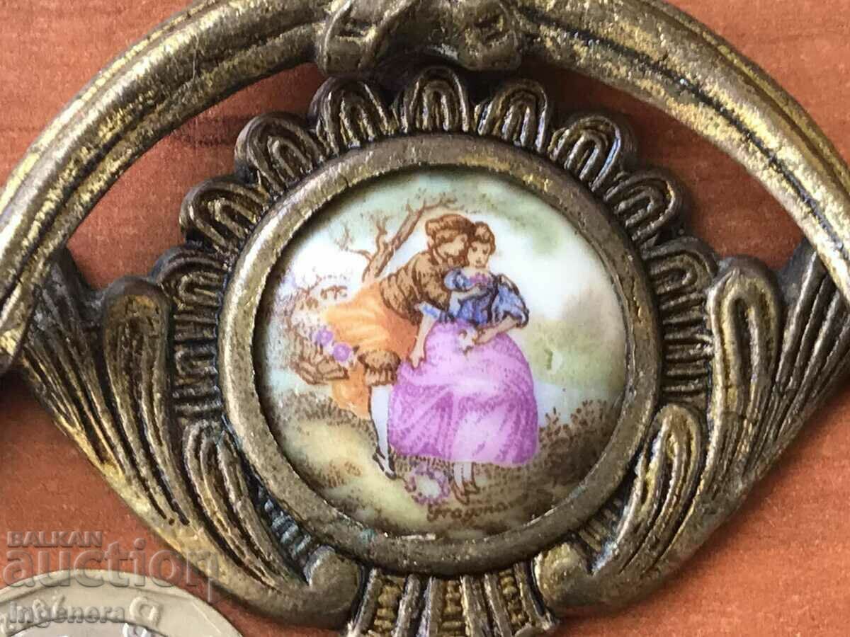 HANDLE FURNITURE HANDLES METAL PORCELAIN ANTIQUE with price 24.00 BGN | € 12.27