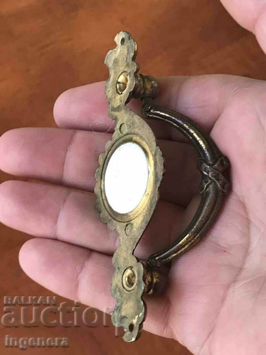 HANDLE FURNITURE HANDLES METAL PORCELAIN ANTIQUE - 6 HANDLE FURNITURE HANDLES METAL PORCELAIN ANTIQUE - 6