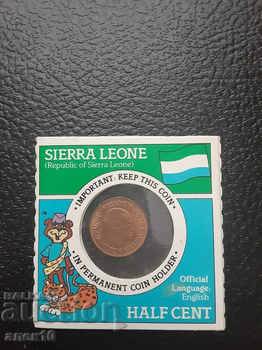 Сиера  Леоне  1/2  цент  1964