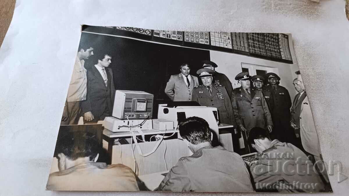Photo Shumen Arm. Mr. Dobri Djurov and generals in ex. center