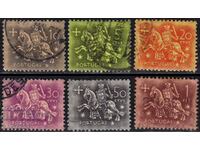 Portugal-1953-Regular-lot Knight, stamp