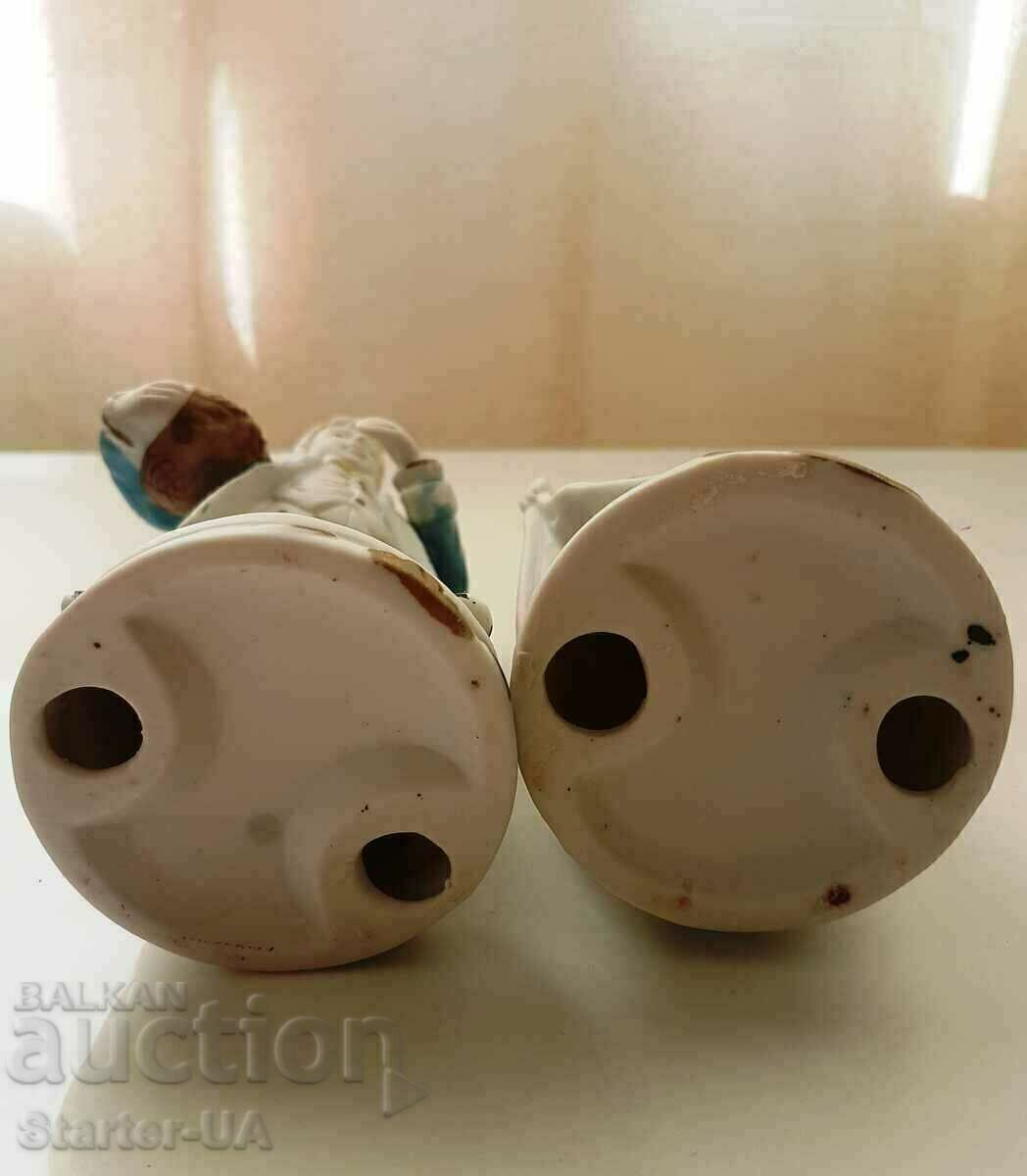 O pereche frumoasă de figurine de porțelan. - 5