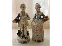 A beautiful pair of porcelain figurines.
