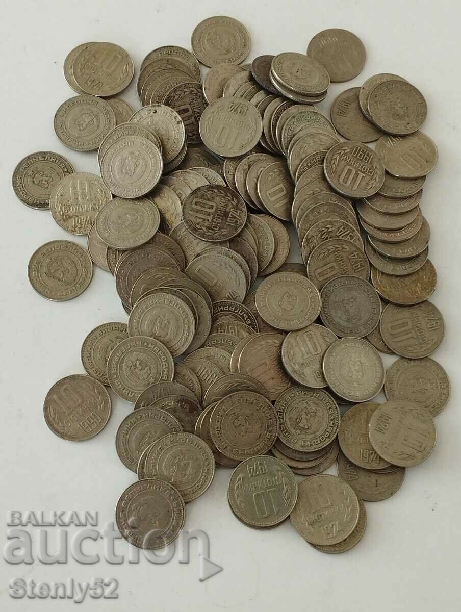 144 pcs. Soc BG coins 10 st.-BZC