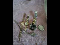 GROUP of 5 wristwatches, NO reserve price.
