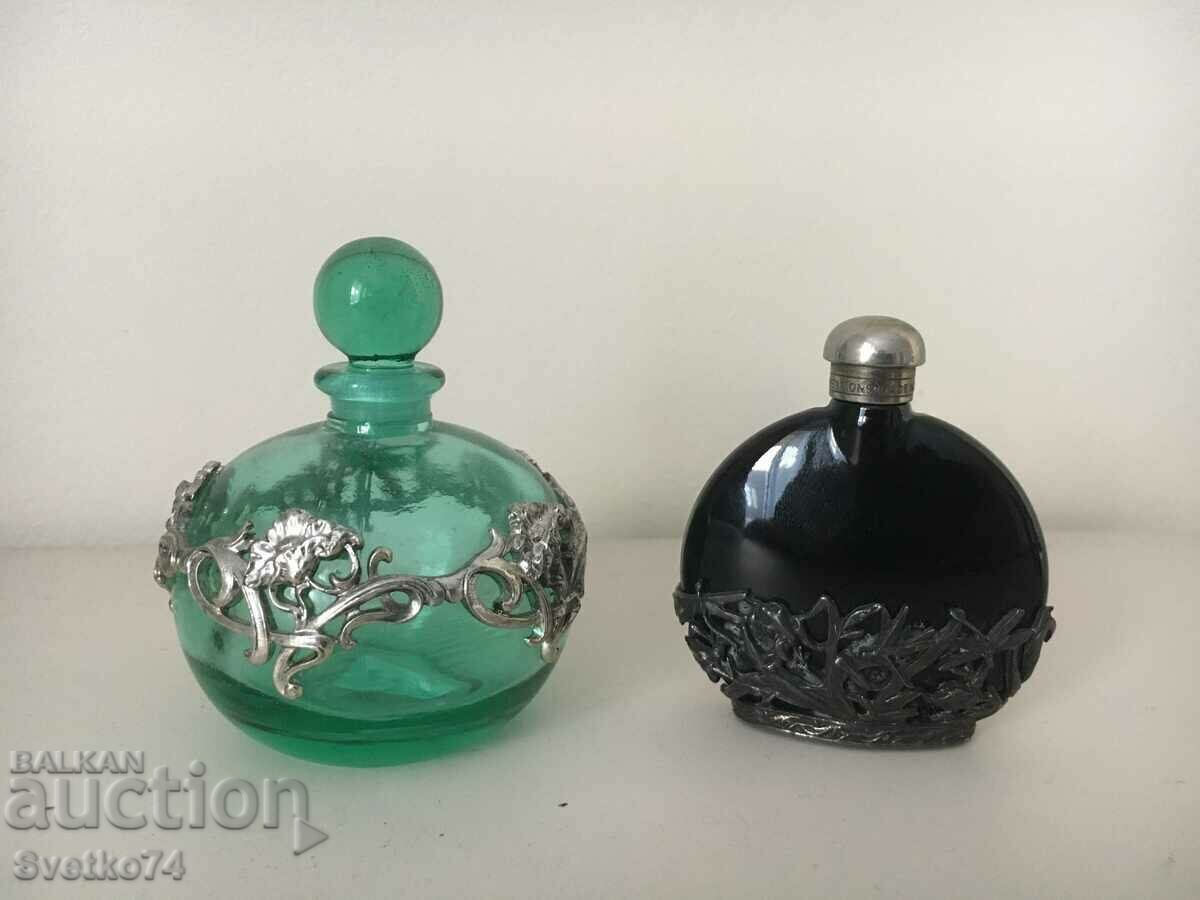 Sticle de parfum în stil art nouveau