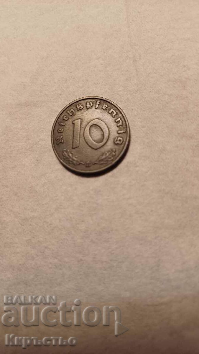 10 пфенинга 1940г.