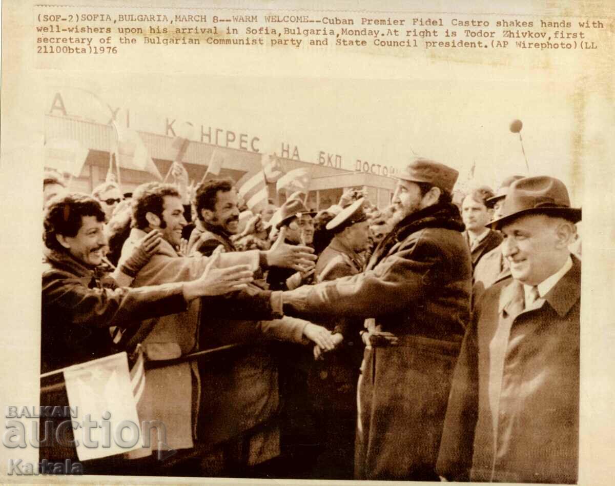 Fidel Castro official visit to Bulgaria Todor Zhivkov