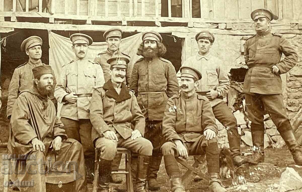 4399 Царство България Офицер Македония 1916г.  Поп свещенник