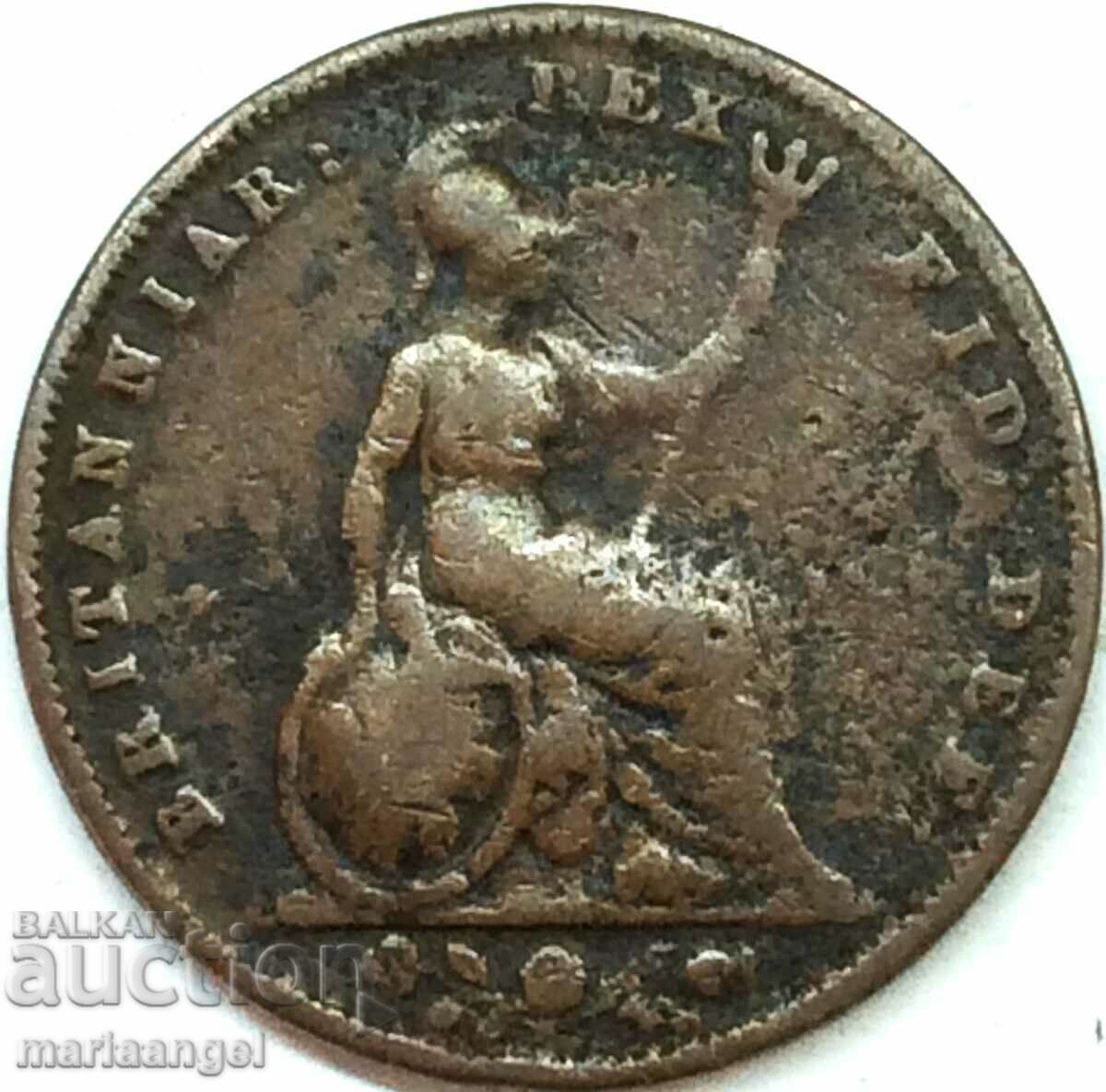 Great Britain 1 Farthing 1837 William IV Bronze