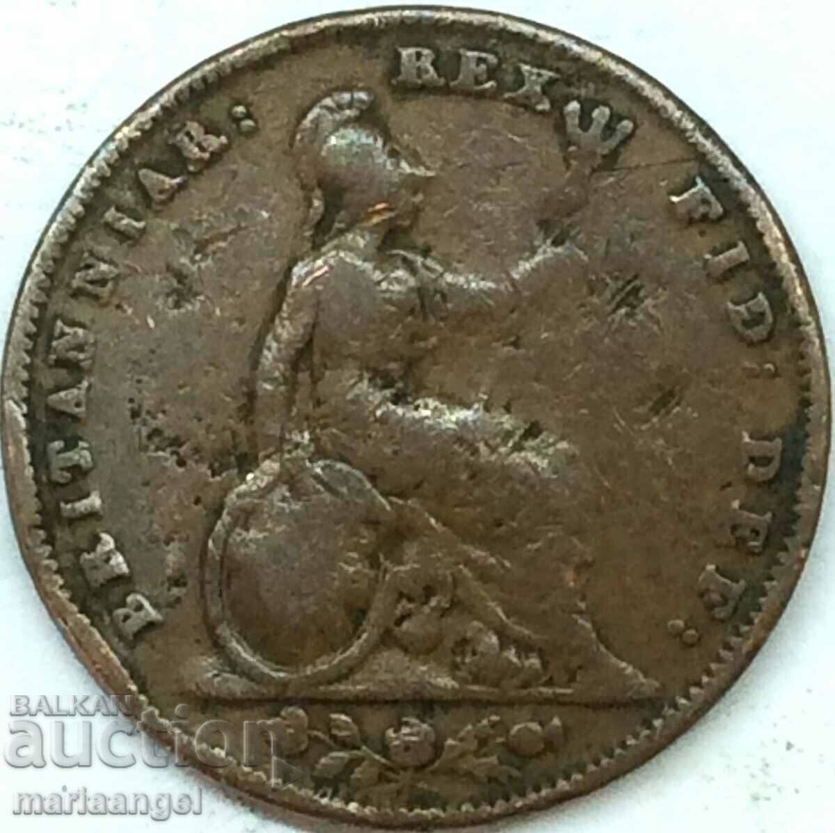 Μεγάλη Βρετανία 1 Farthing 1837 William IV Bronze