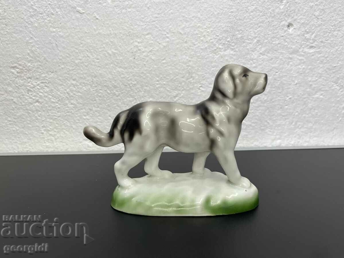 Bulgarian porcelain figure of a dog. #5503