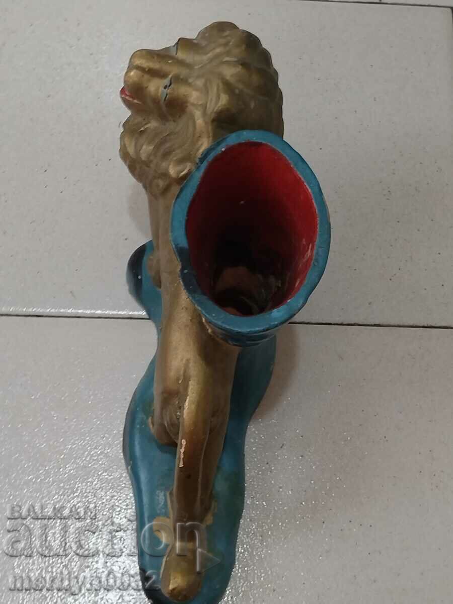 Old ceramic vase with the figure of a lion - 6 Old ceramic vase with the figure of a lion - 6