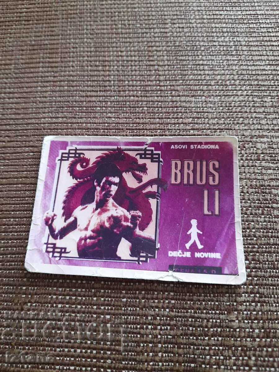 Παλιά κάρτα, φωτογραφία του Bruce Lee