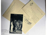 King Ferdinand, letter, photograph, autograph, 1947