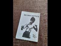 Old card, picture of Bruce Lee