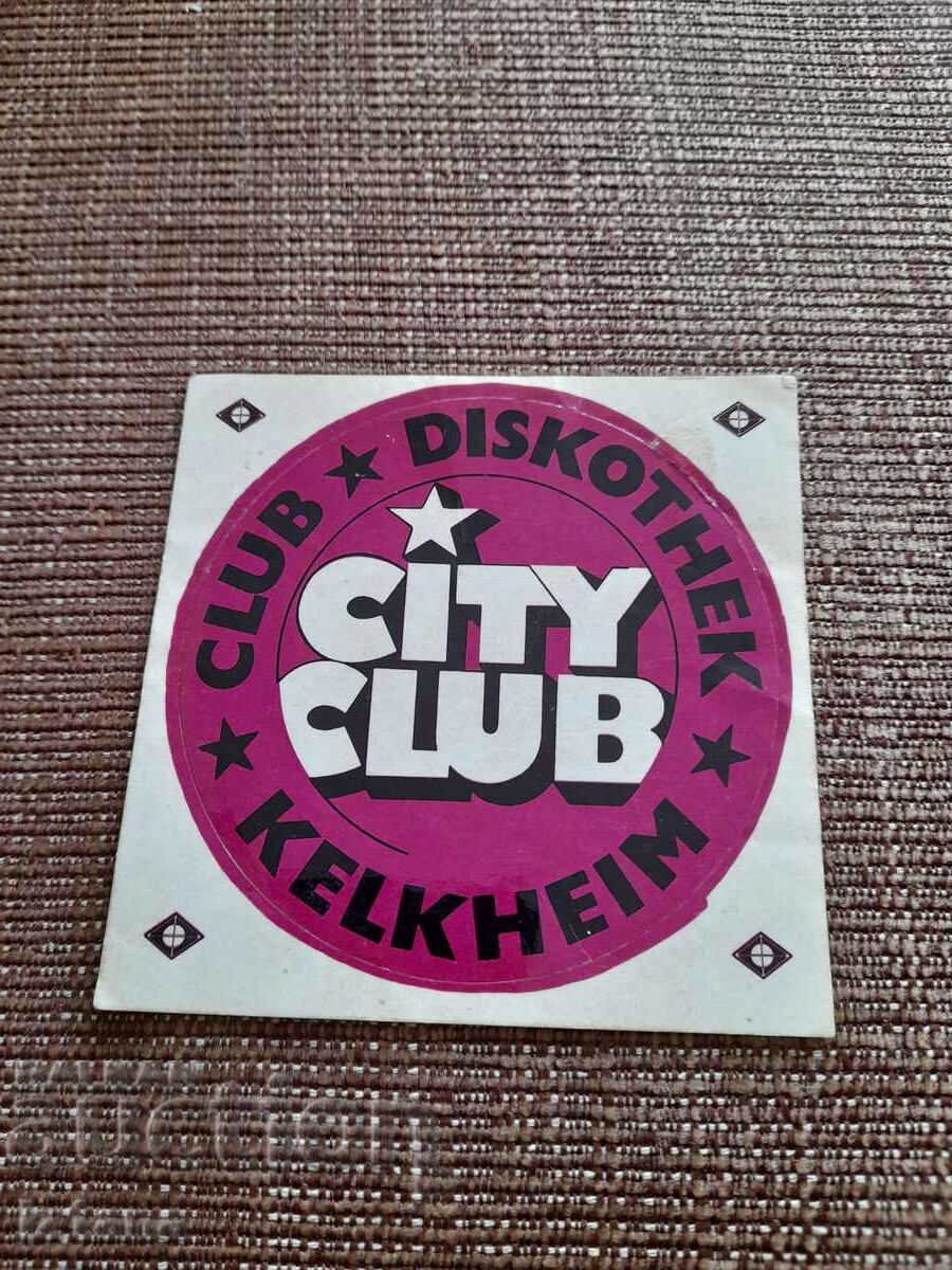 Autocolant City Club Kelkheim