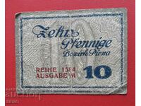 Bancnota-Germania-Saxonia-Pirna-10 Pfennig 1921