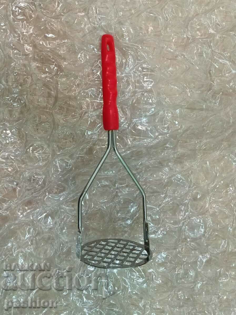 Household stainless steel potato masher