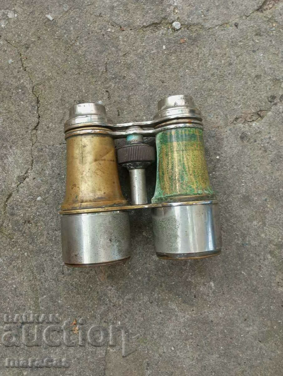 Old brass binoculars