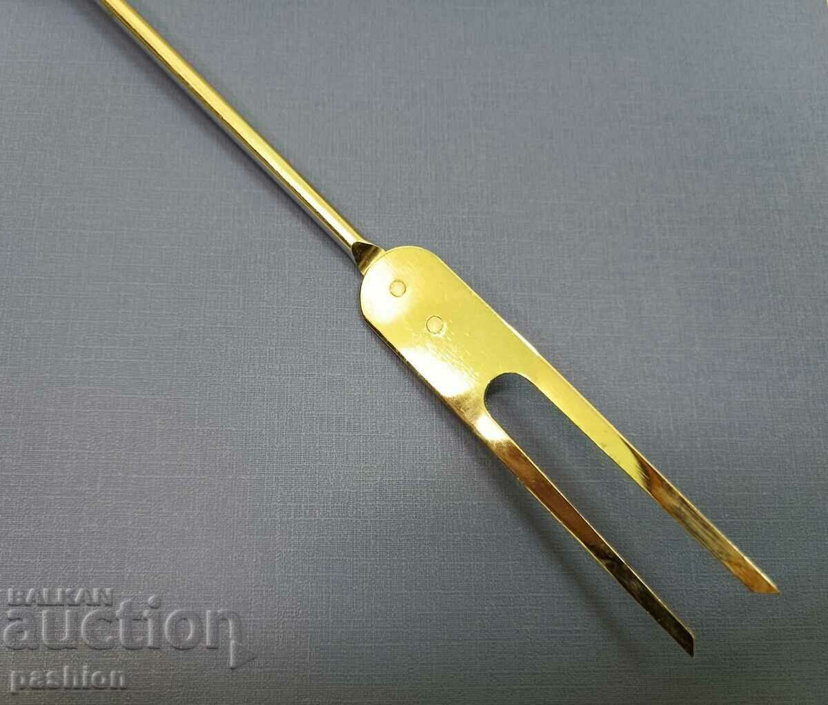 Metal fork for meat or grill, household utensil with price 0.99 BGN | € 0.51 Metal fork for meat or grill, household utensil with price 0.99 BGN | € 0.51