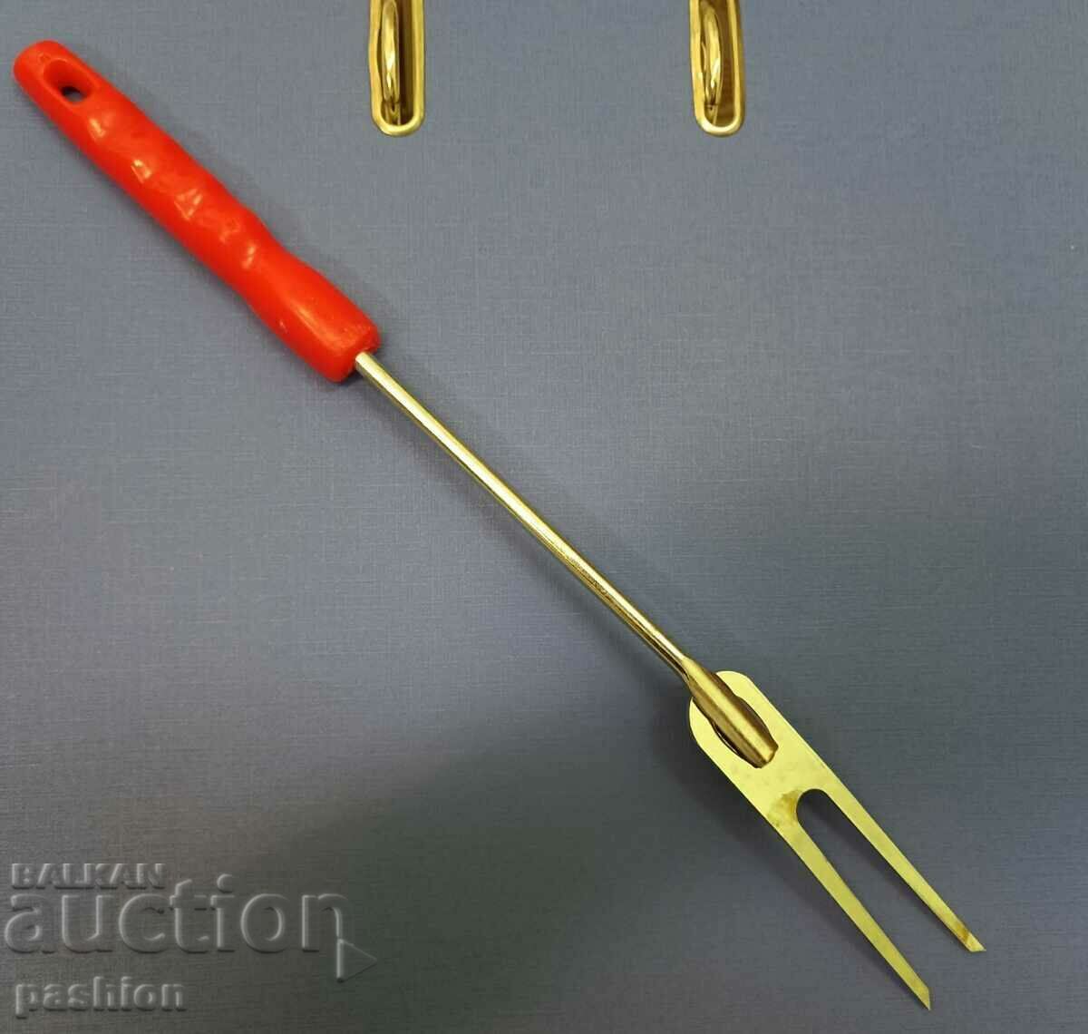 Auction Metal fork for meat or grill, household utensil Auction Metal fork for meat or grill, household utensil