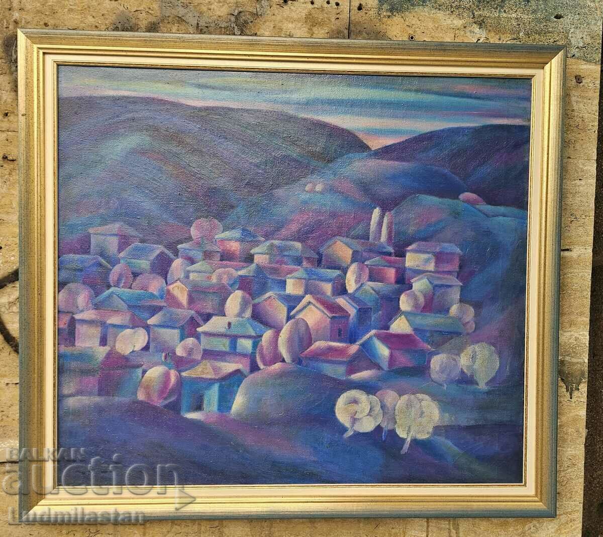 Old oil painting without signature Al.Petrov - The lavender?