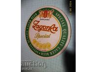 OLD BULGARIAN CARDBOARD BEER MAT UNUSED