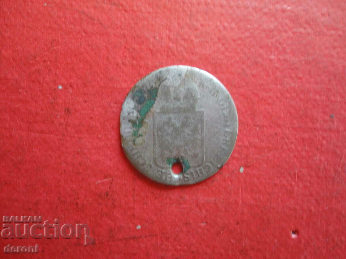 Auction 3 Kreuzer 1849 silver coin Auction 3 Kreuzer 1849 silver coin