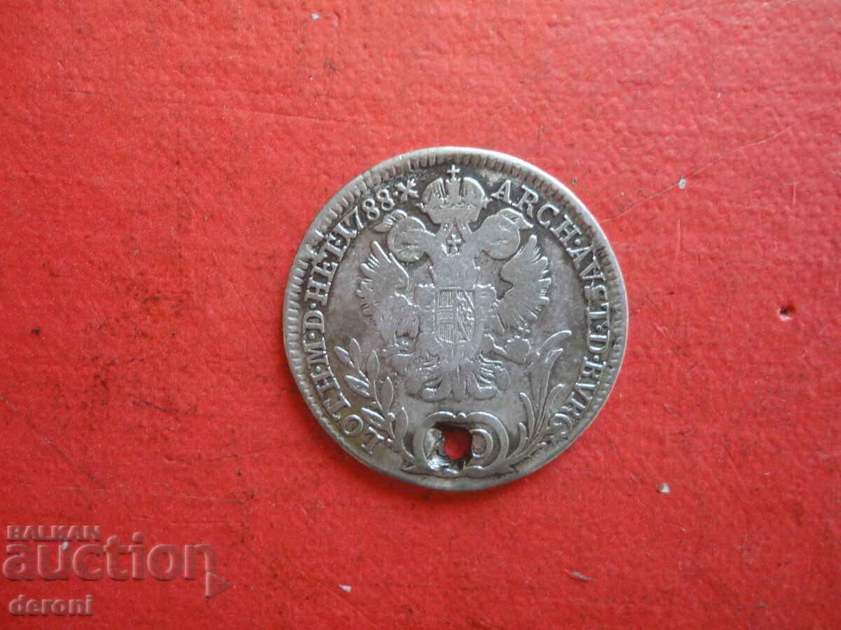 Auction 20 Kreuzer silver coin Auction 20 Kreuzer silver coin