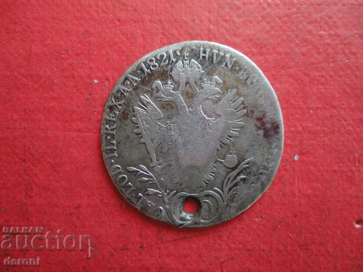 Delivery of 20 Kreuzer 1821 silver coin Delivery of 20 Kreuzer 1821 silver coin