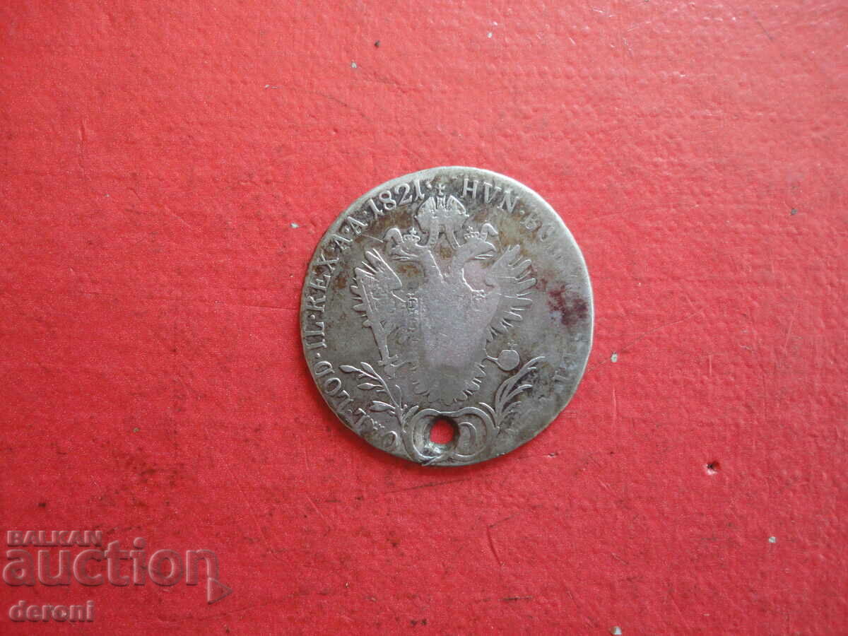 20 Kreuzer 1821 silver coin - 5 20 Kreuzer 1821 silver coin - 5