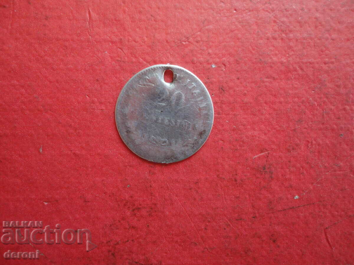 20 centesimi 1863 silver coin - 6 20 centesimi 1863 silver coin - 6
