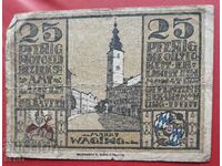 Bancnota-Germania-Bavaria-Laufen-25 pfennig 1920