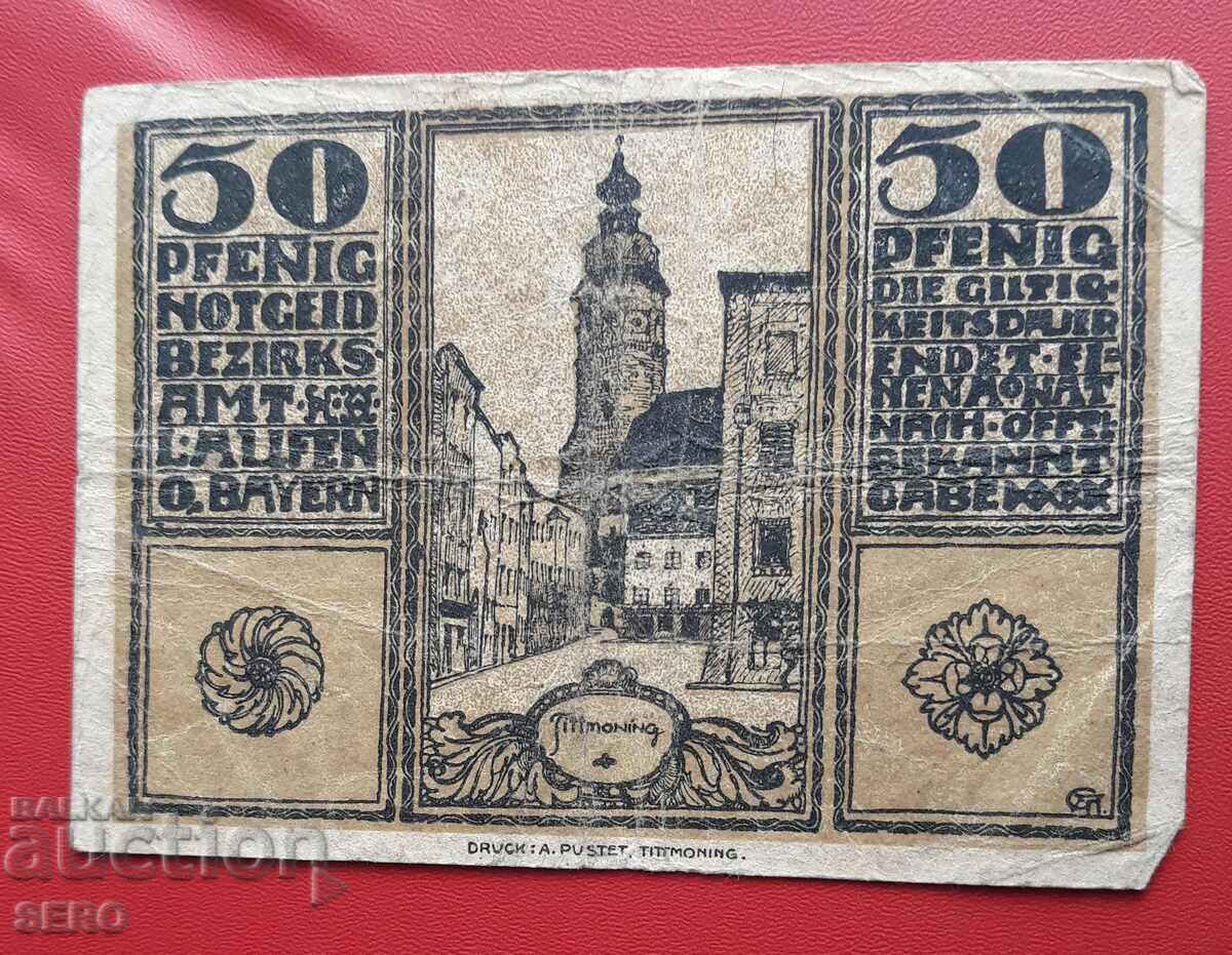 Τραπεζογραμμάτιο-Γερμανία-Βαυαρία-Laufen-50 pfennig