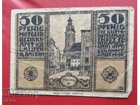 Bancnota-Germania-Bavaria-Laufen-50 pfennig