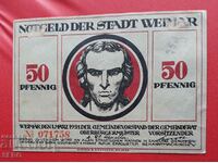 Банкнота-Германия-Тюрингия-Ваймар-50 пфенига 1921